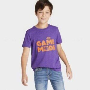 Cat & Jack™ - Boys' Short Sleeve 'Game mode' Graphic T-Shirt -Purple S